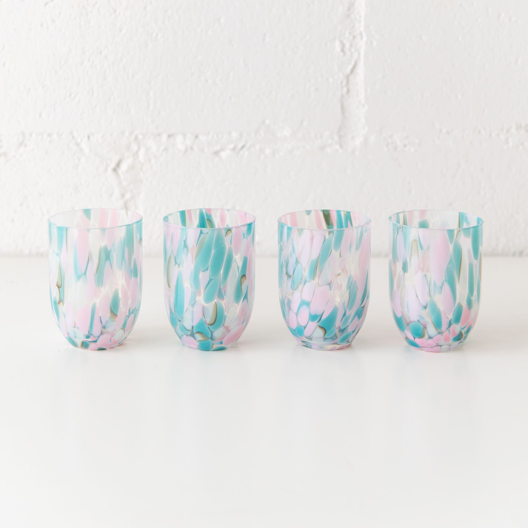 Big Confetti Tumbler in Rose and Turquoise, from Anna Von Lipa