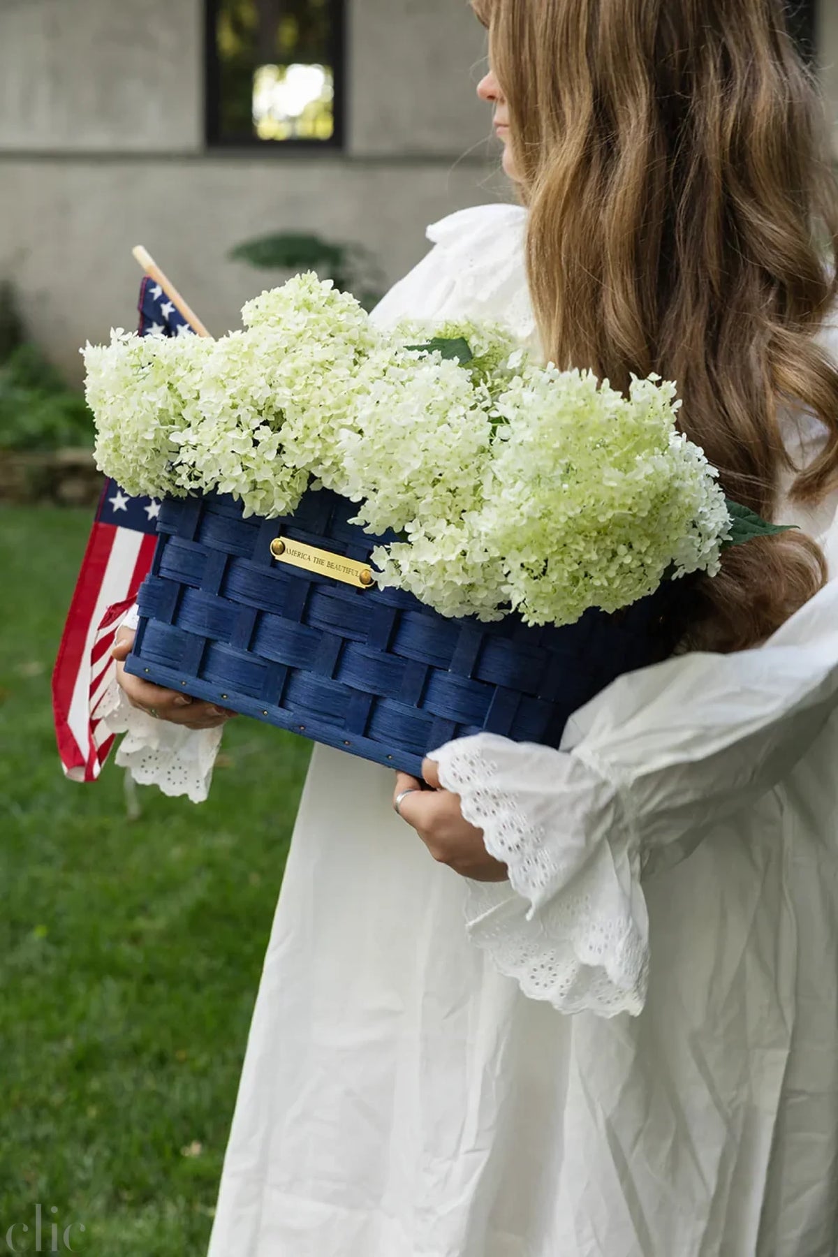 Wide Weave Americana Basket