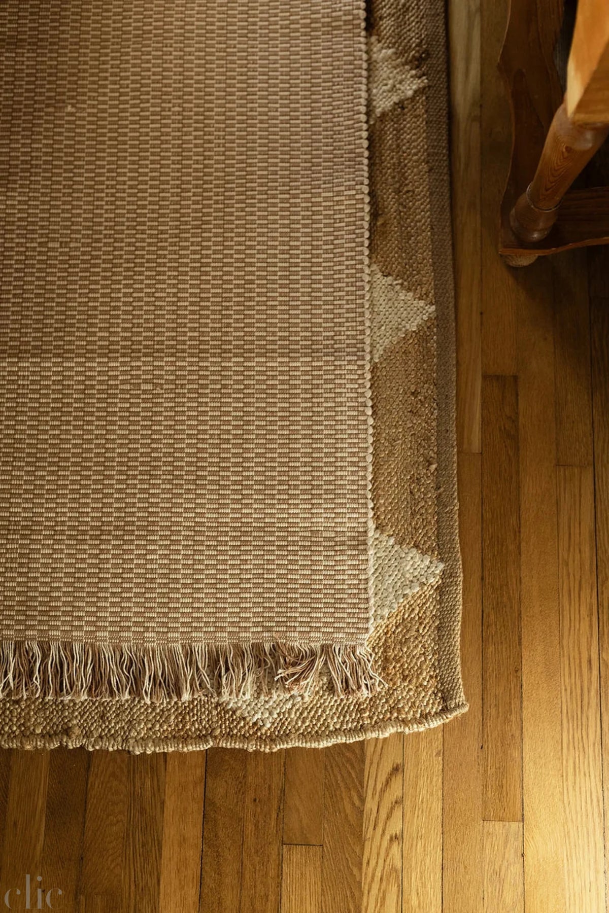 The Hand Loomed Cotton Rug in Natural