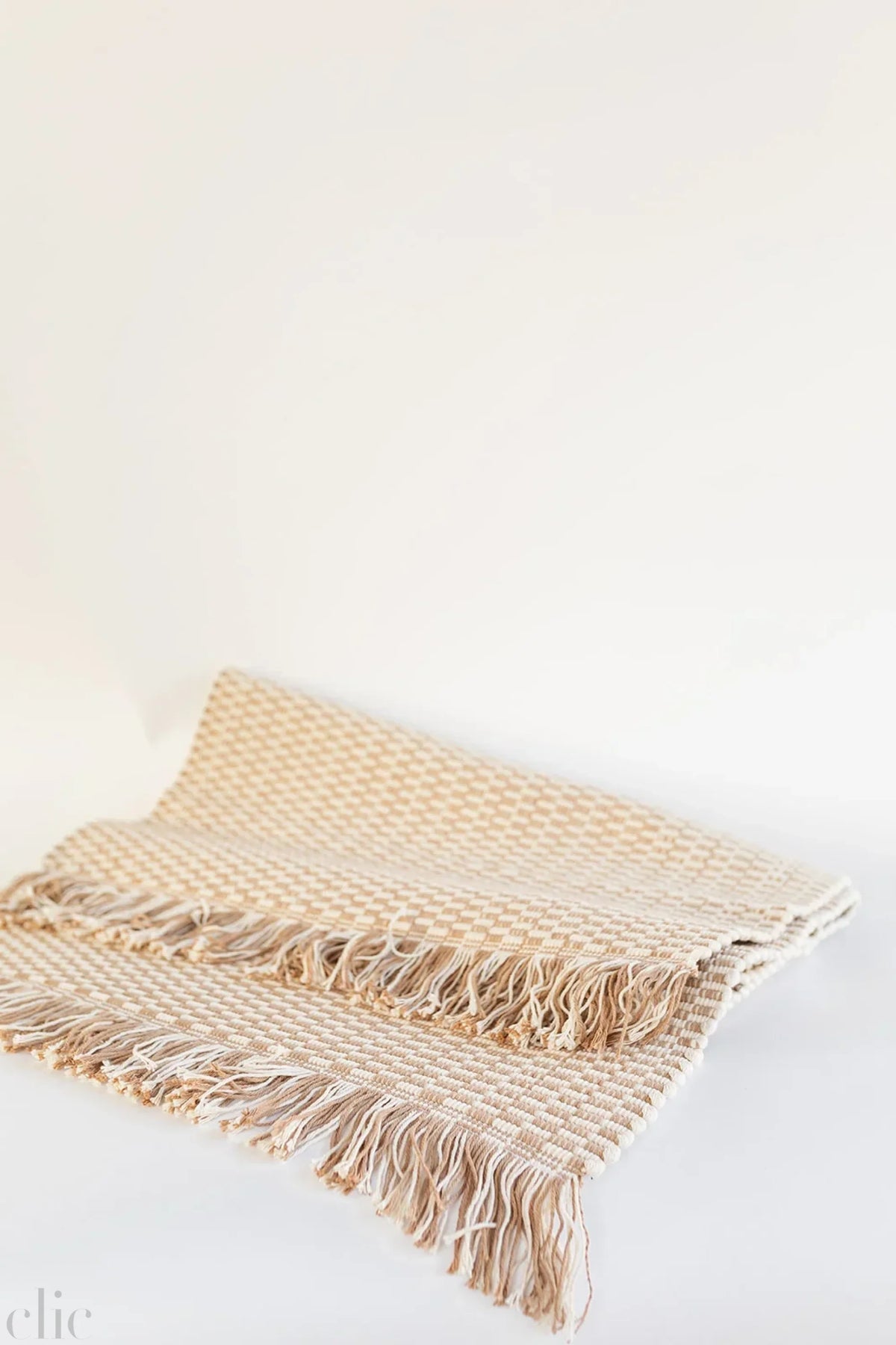 The Hand Loomed Cotton Rug in Natural
