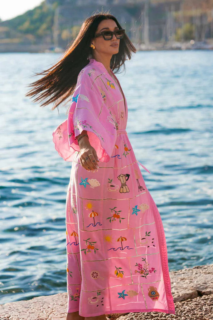 Italian Affair Kimono in Orchid Pink, from Zaimara