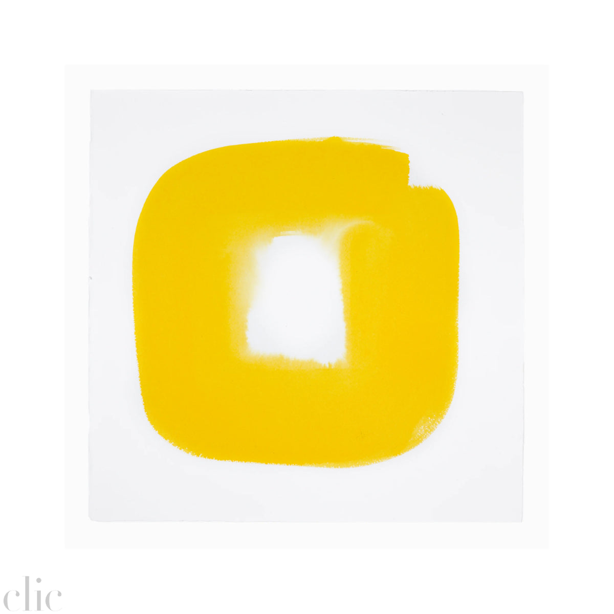 Aperture in Sunshine Yellow V, 14x14 by Veronique Gambier