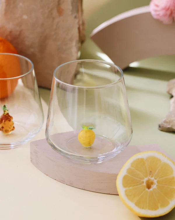 Lemon Drinking Glass