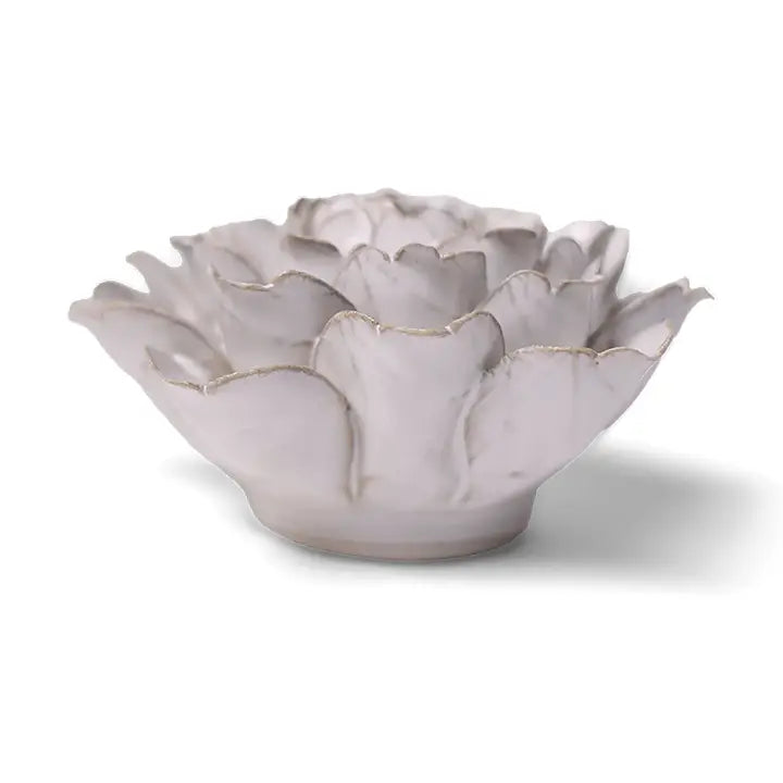 Comanche Peony Ceramic Flower in Ivory, from Chive