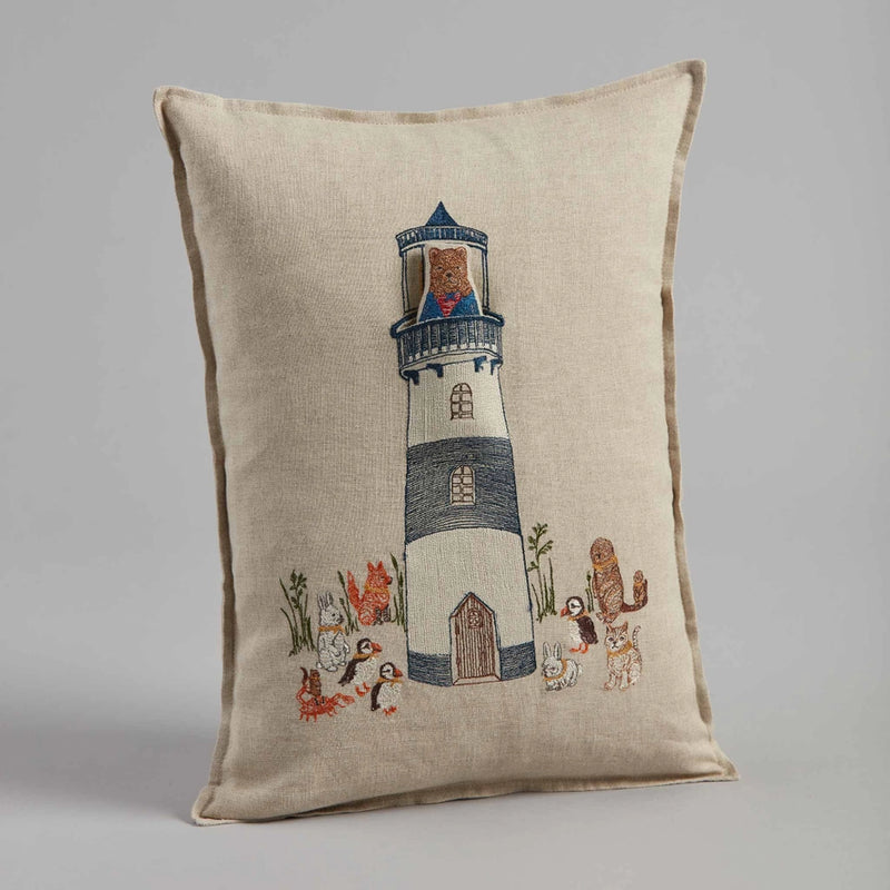 Lighthouse Friends Pocket Pillow, from Coral & Tusk