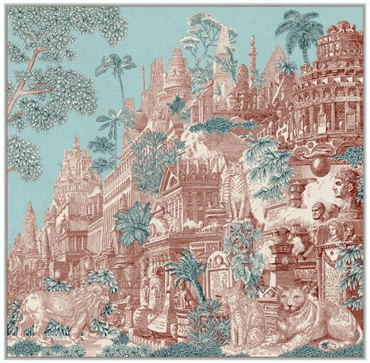 Piranesi Scarf in Turquoise, from Inoui Editions