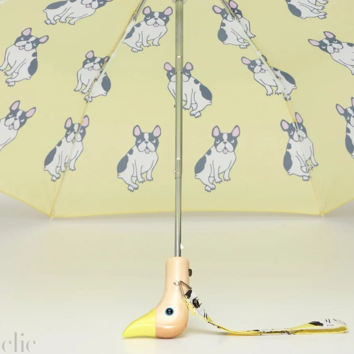 Compact French Bulldog Umbrella in Yellow, from Original Duckhead