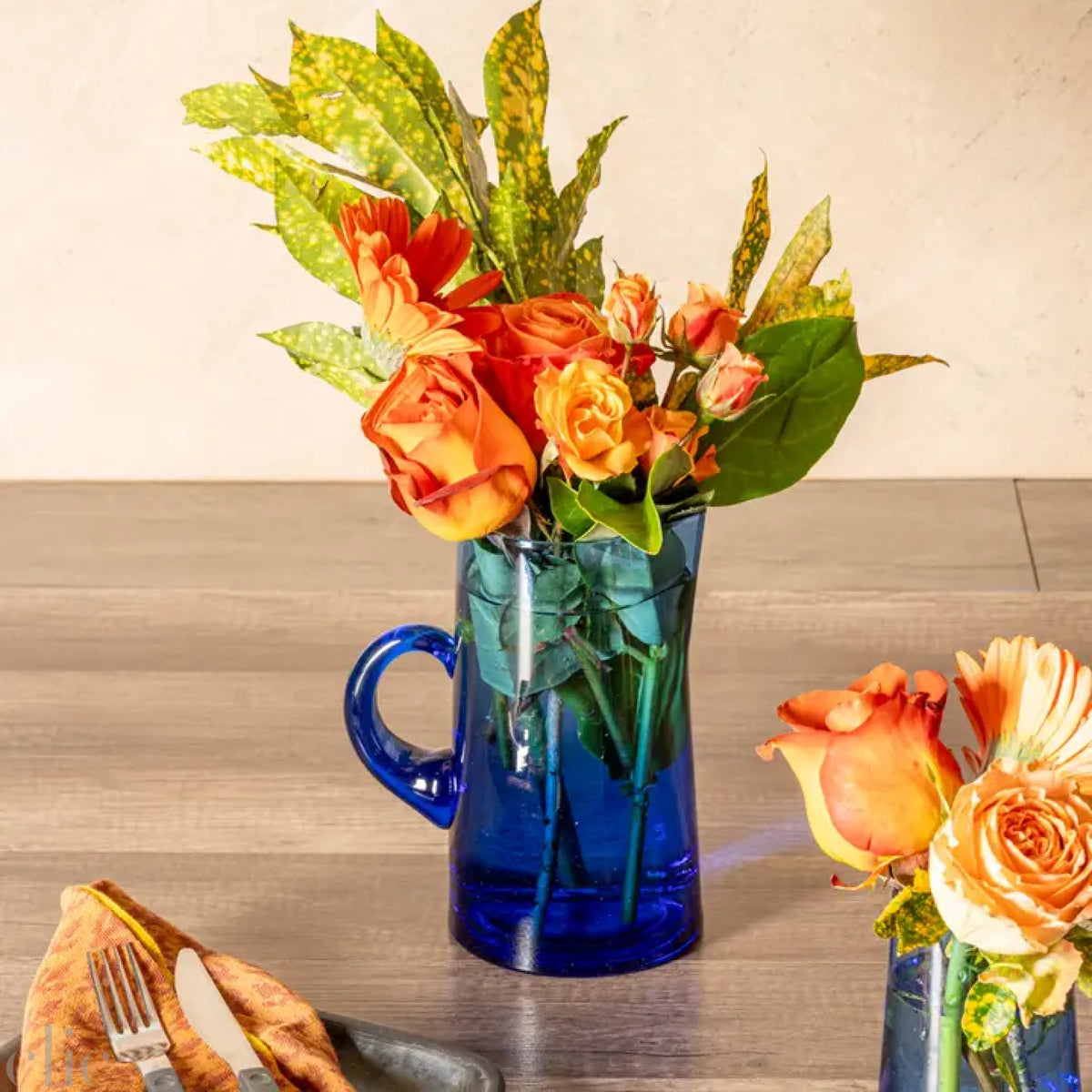 Moroccan Cone Jug in Blue