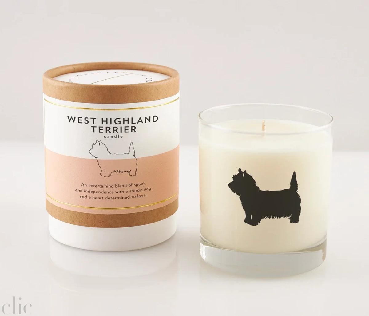 West Highland Terrier Dog Breed Soy Candle, from Scripted Fragrance