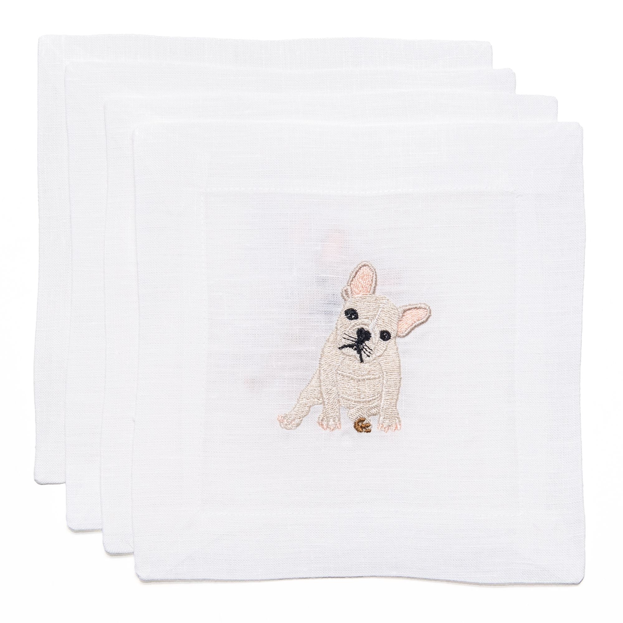 French Bulldog Cocktail Napkins, from Lettermade