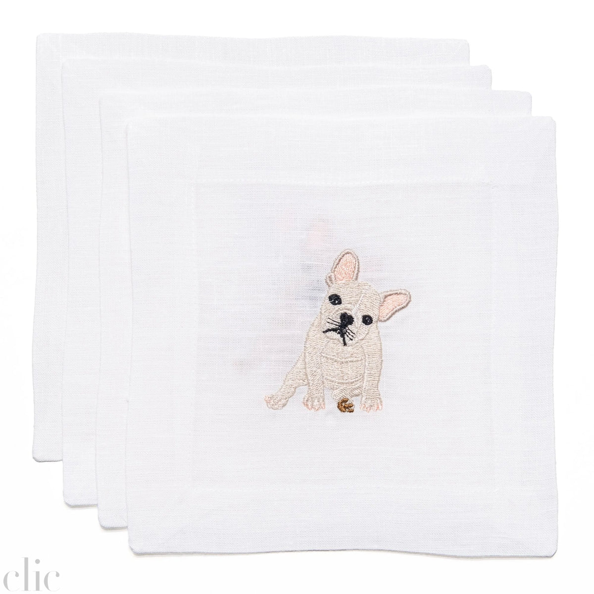 French Bulldog Cocktail Napkins, from Lettermade