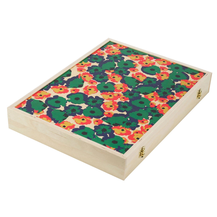 Poppy Green Tabletop Backgammon, from Wolfum