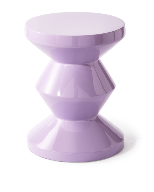 Zig Zag Stool in Lilac
