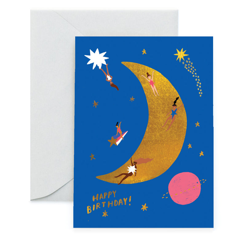 Moon Landing Birthday Card, from Carolyn Suzuki Goods