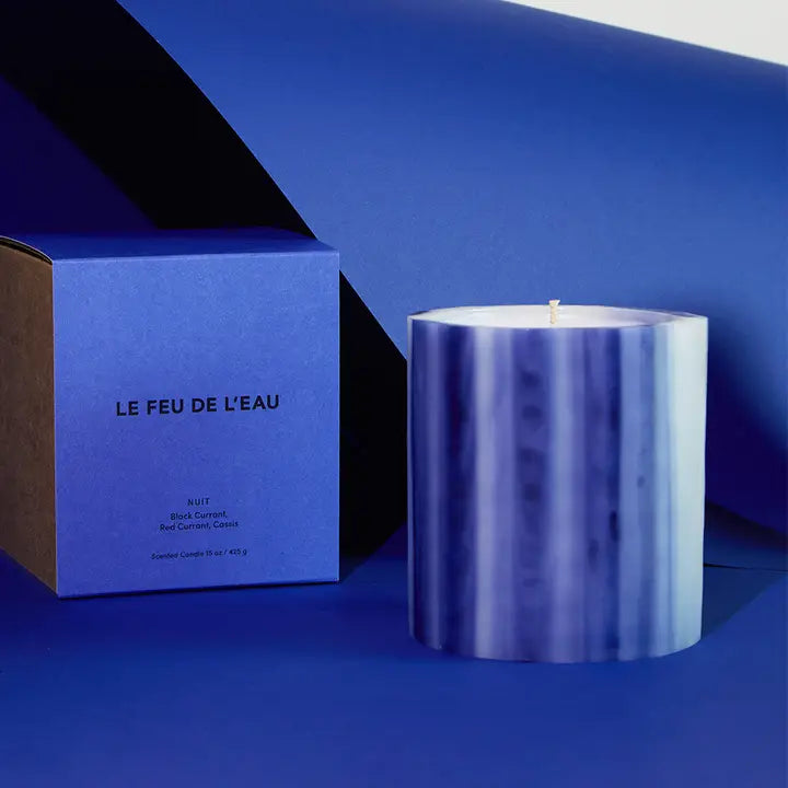 Bleu Nuit Candle, from Le Feu De L'Eau