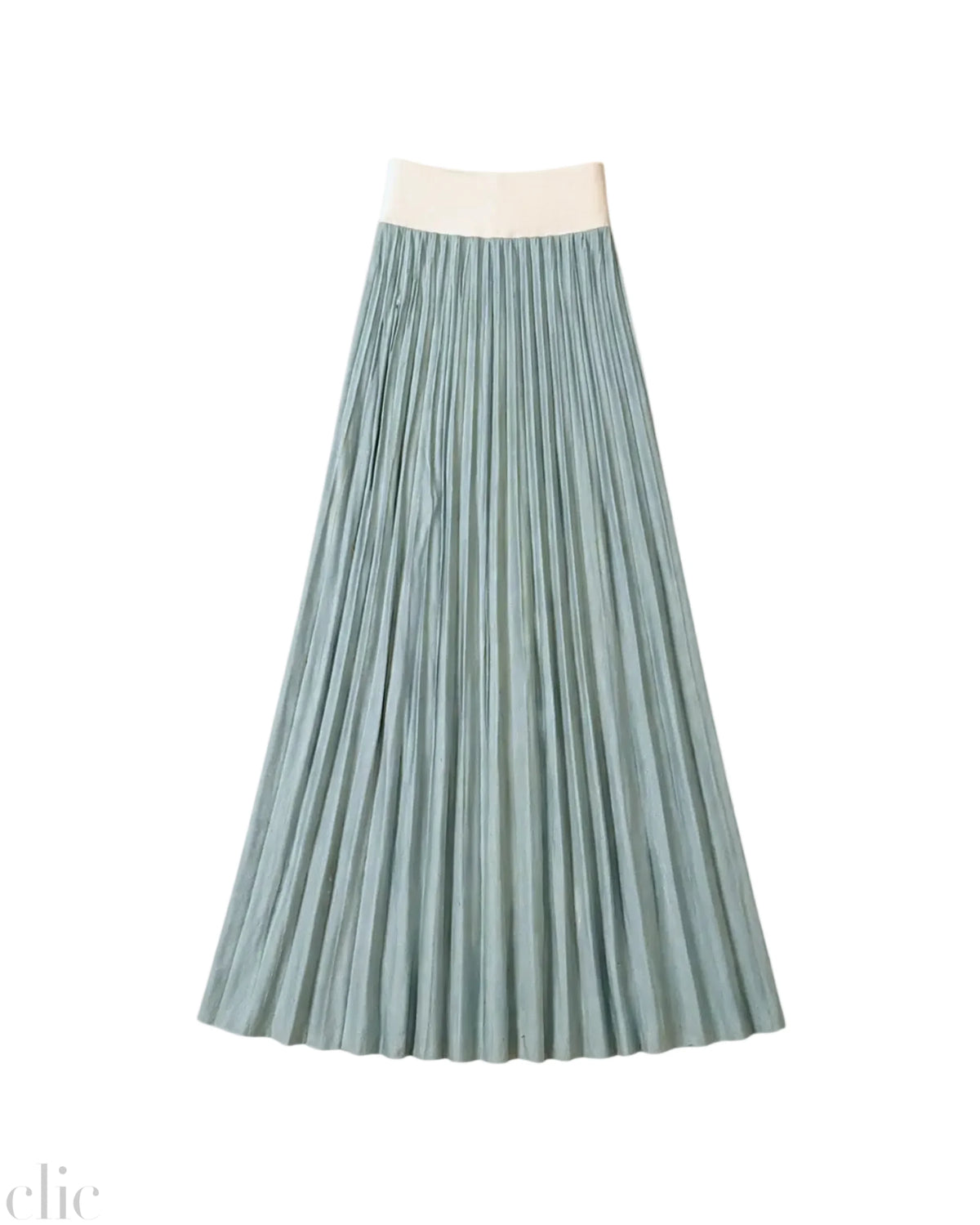 Benedetto Midi Skirt in Aqua Green, from Loyd Ford