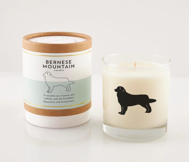 Bernese Mountain dog Soy Candle, from Scripted Fragrence