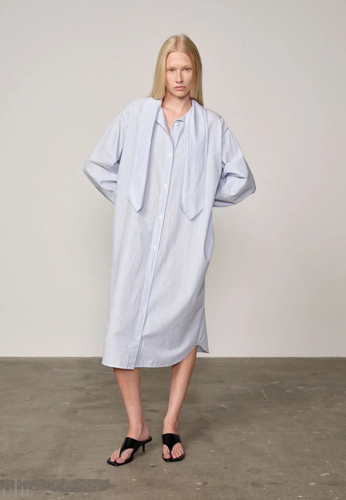Eden Dress in Blue Stripe, from Herskind
