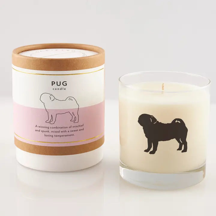 Pug Dog Soy Candle, from Scripted Fragrance