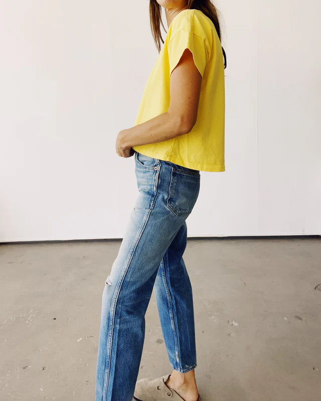 The Boxy Tee in Yellow, from Hey Gang