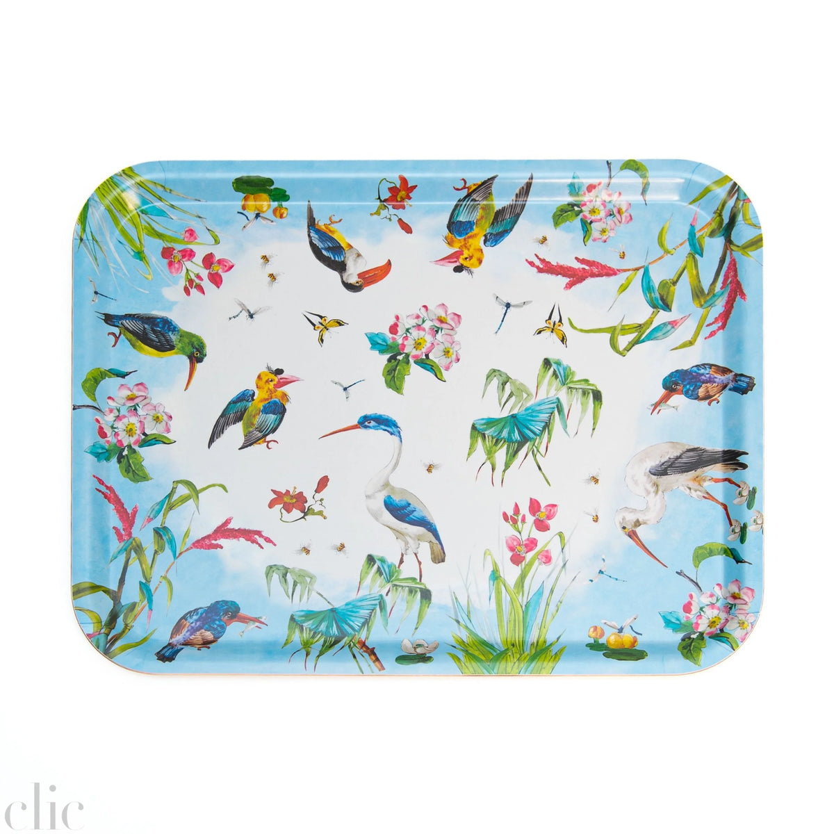 Large Blue Birds Tray