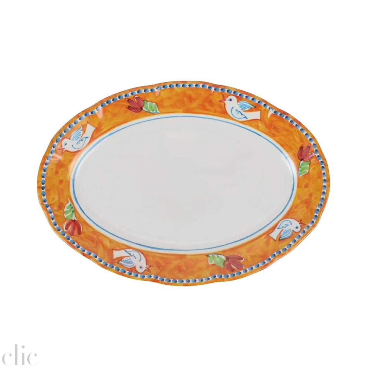 Uccello Oval Platter, from Vietri