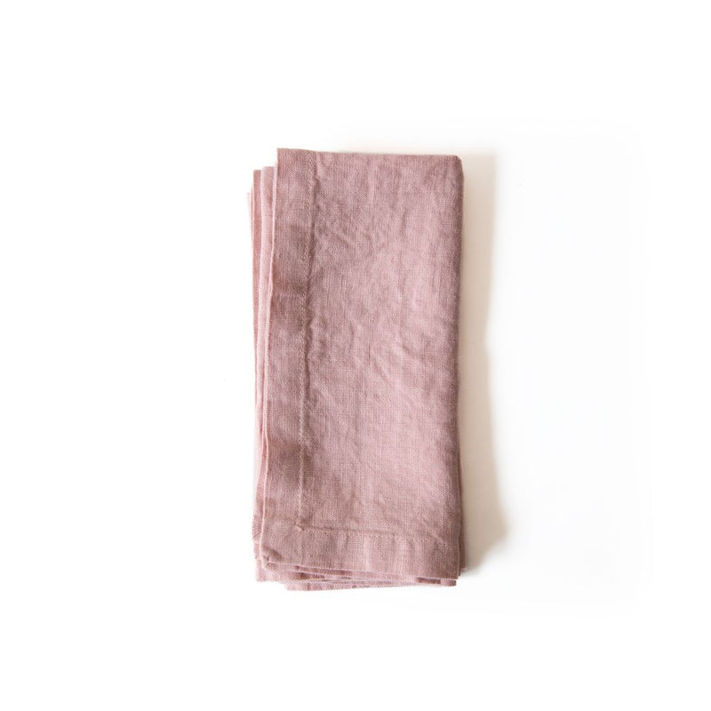 Misty Rose Linen Napkins Set of 2, from Linen Tales