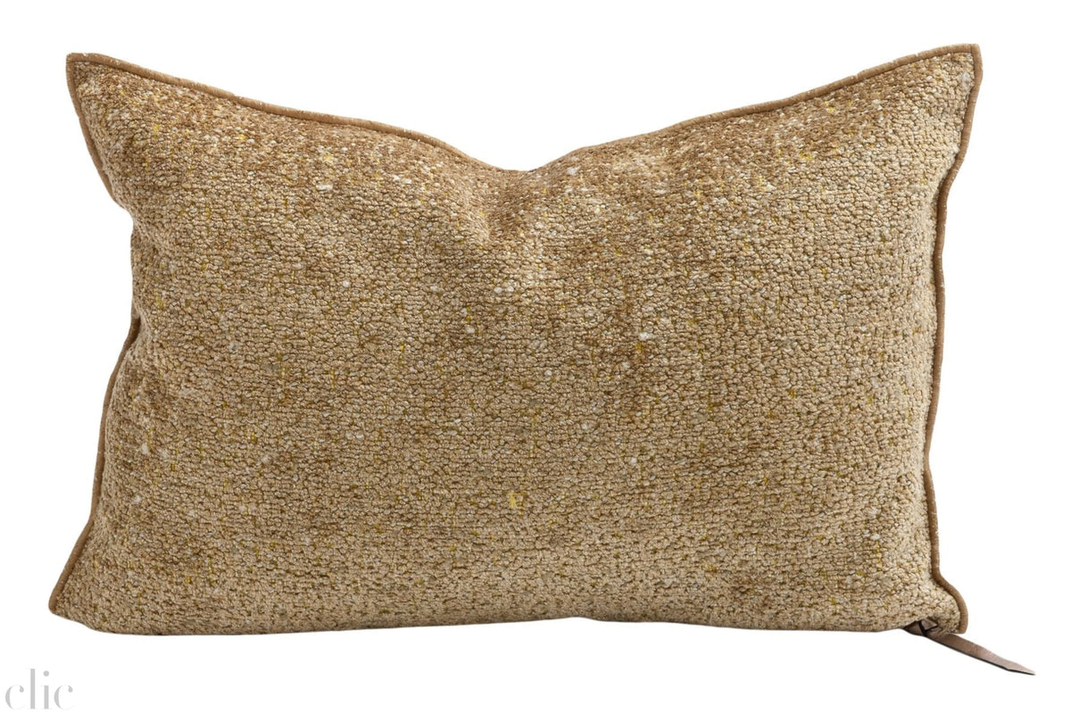 Wicked Pollock Chenille Pillow 16x24 in Golden, from Maison de Vacances