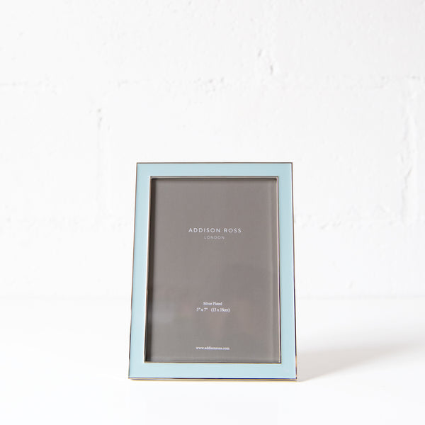 5X7 Enamel Frame in Powder Blue, from Addison Ross