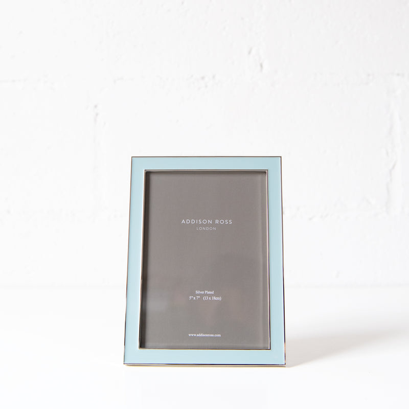 5X7 Enamel Frame in Powder Blue, from Addison Ross