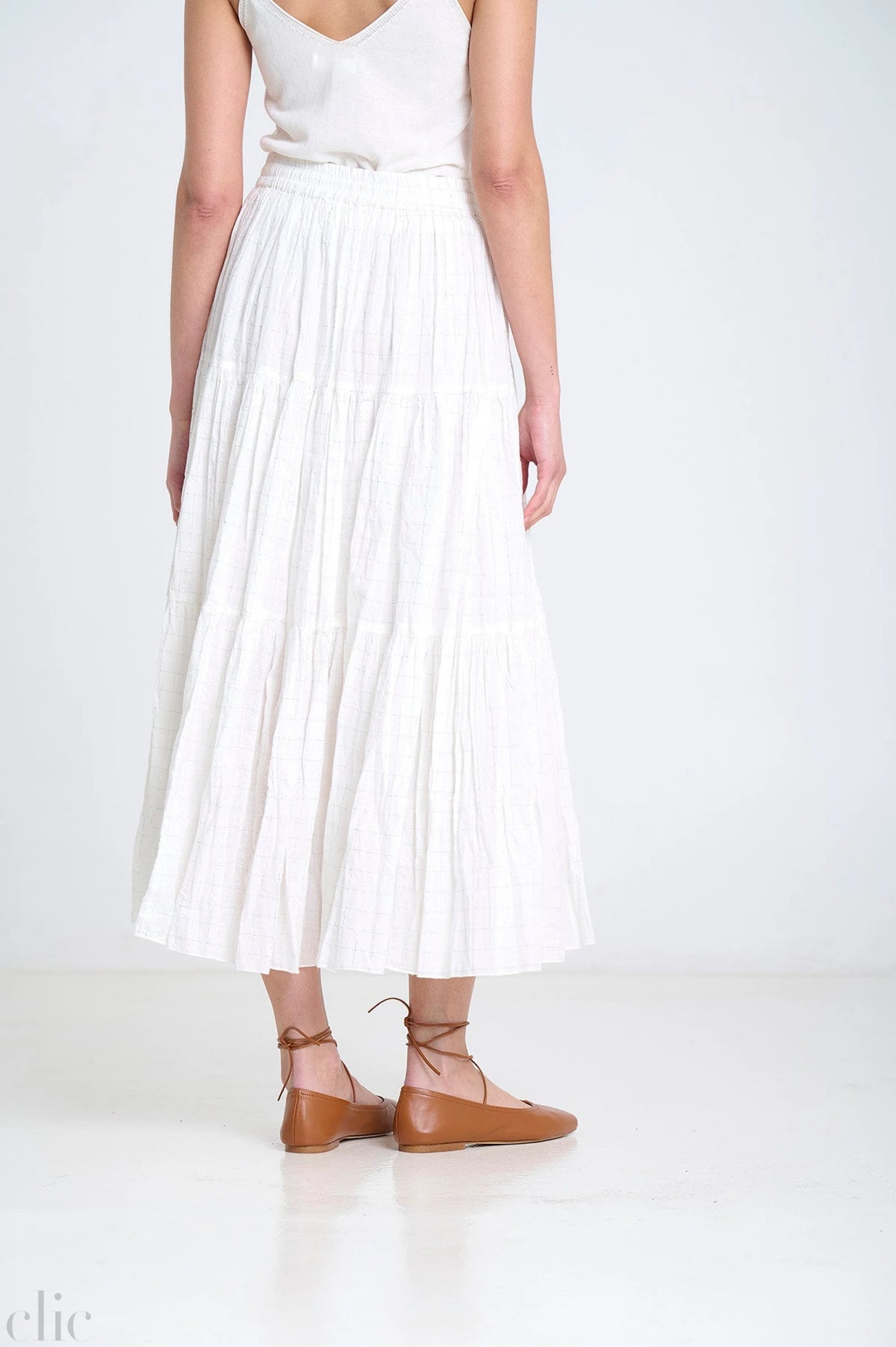 Knit Strap Top in Ecru, from Sita Murt