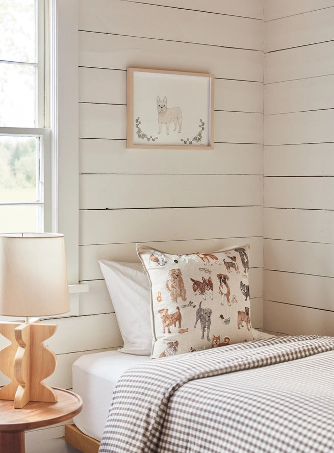 Dogs and Toys Pillow, from Coral & Tusk