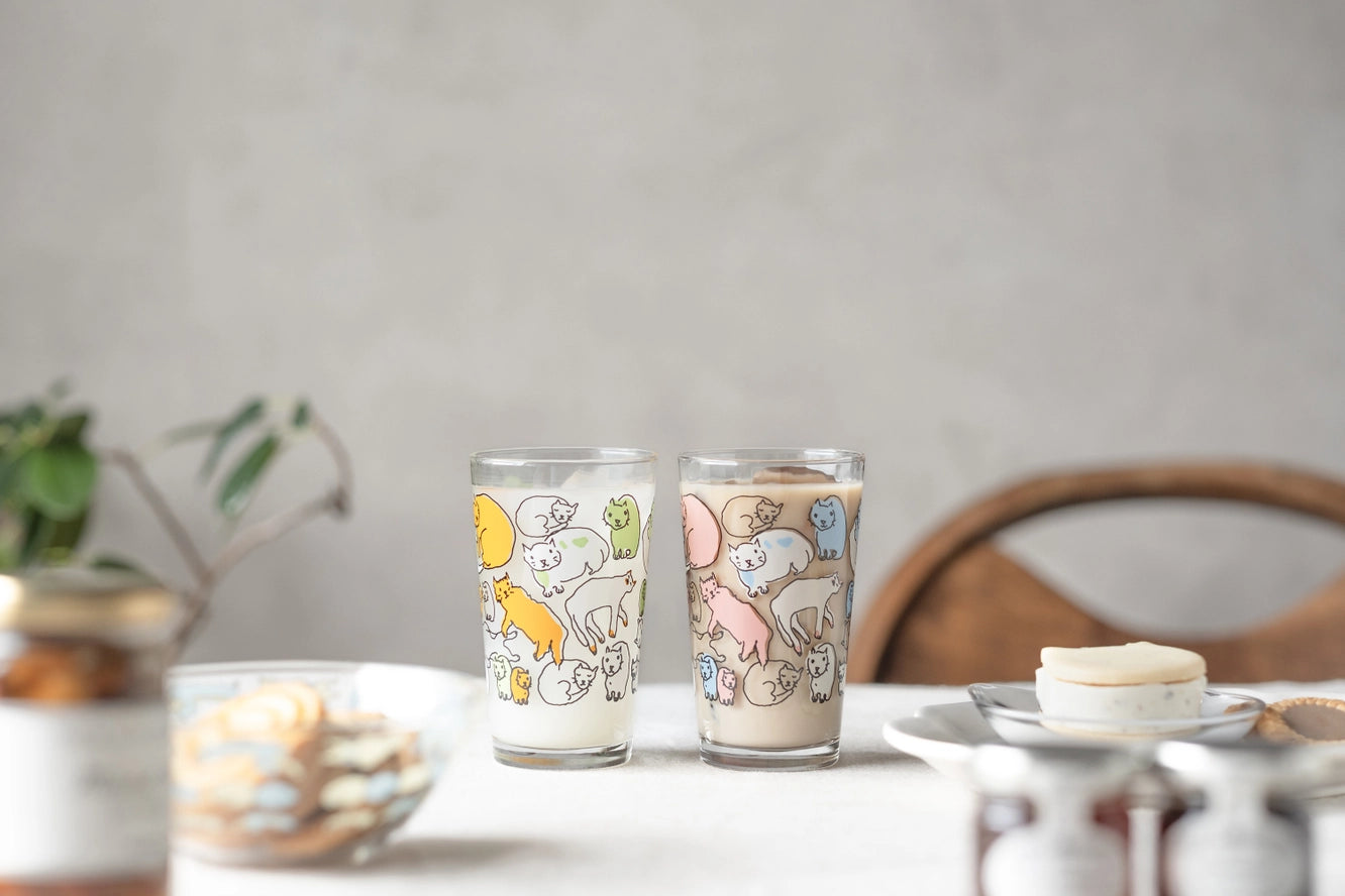 Cat Tumbler in Orange and Green, from Aderia