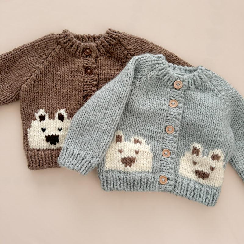 Bear Cardigan, from The Blueberry Hill