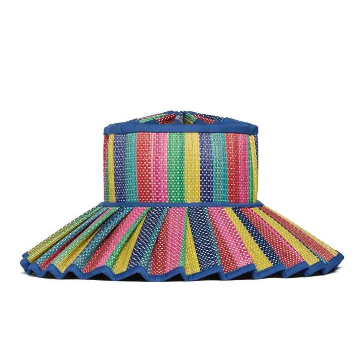 Luxe Capri Maxi Hat - Resort Party in Ultramarine, from Lorna Murray