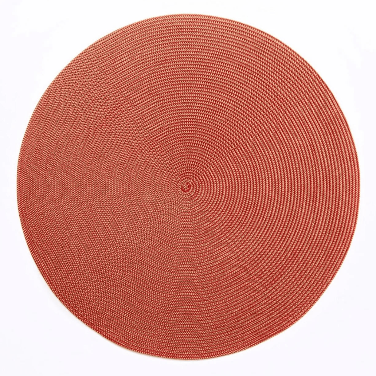 Round Placemat in Gold and Red, from Deborah Rhodes