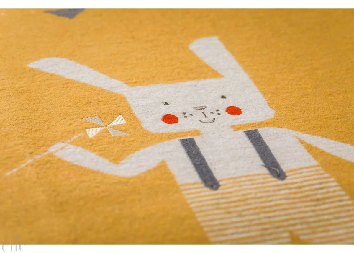 Juwel with Embroidered Bunny Rabbit, from David Fussenegger