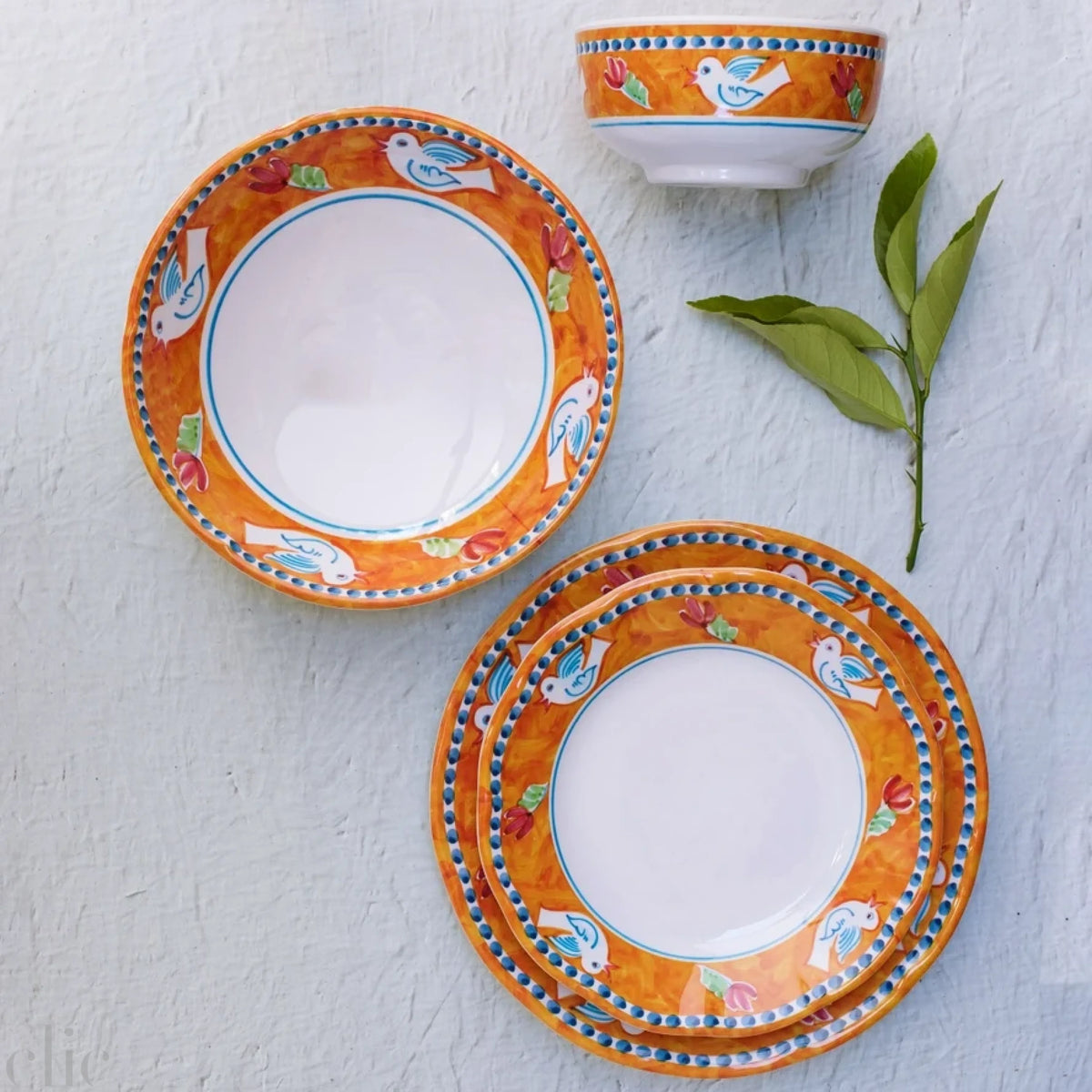 Uccello Dinner Plate, from Vietri