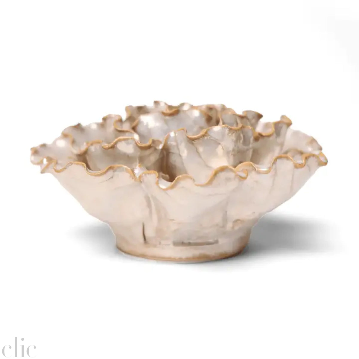 Ceramic Sea Lettuce in Pearl