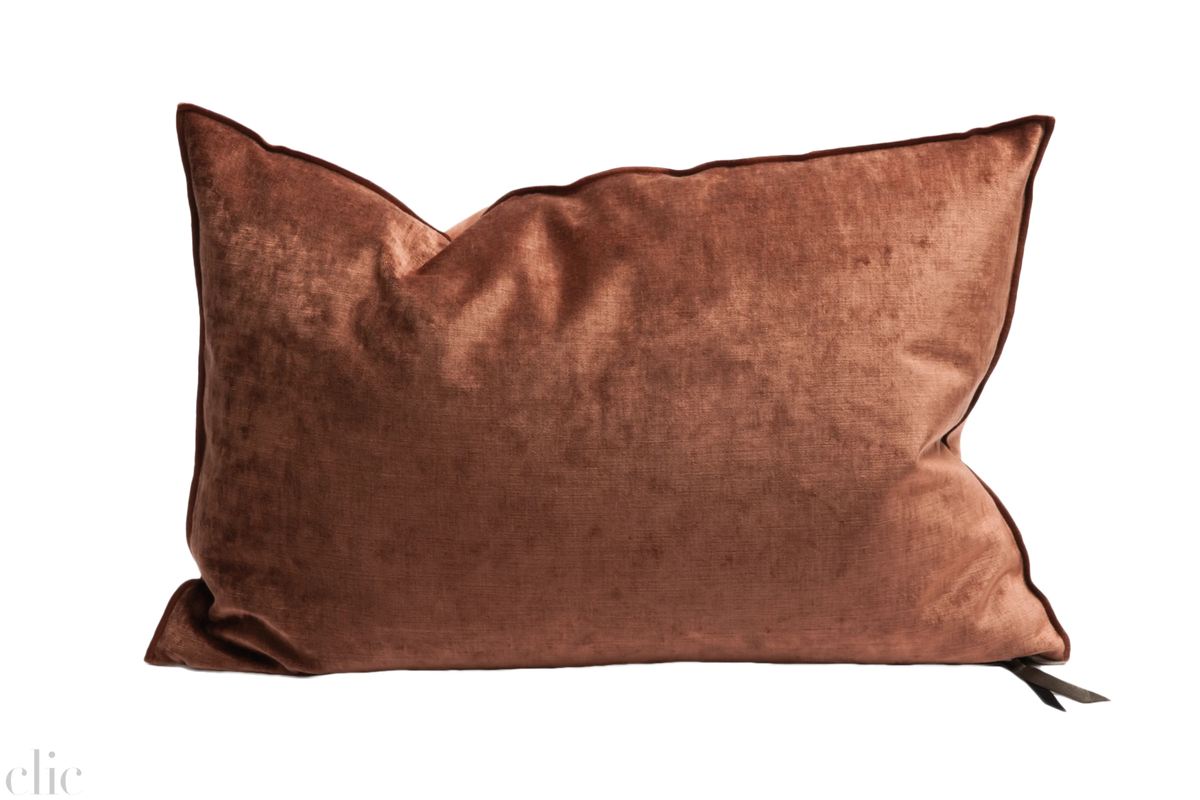 Velvet Pillow 16x24 Argile, from Maison De Vacances