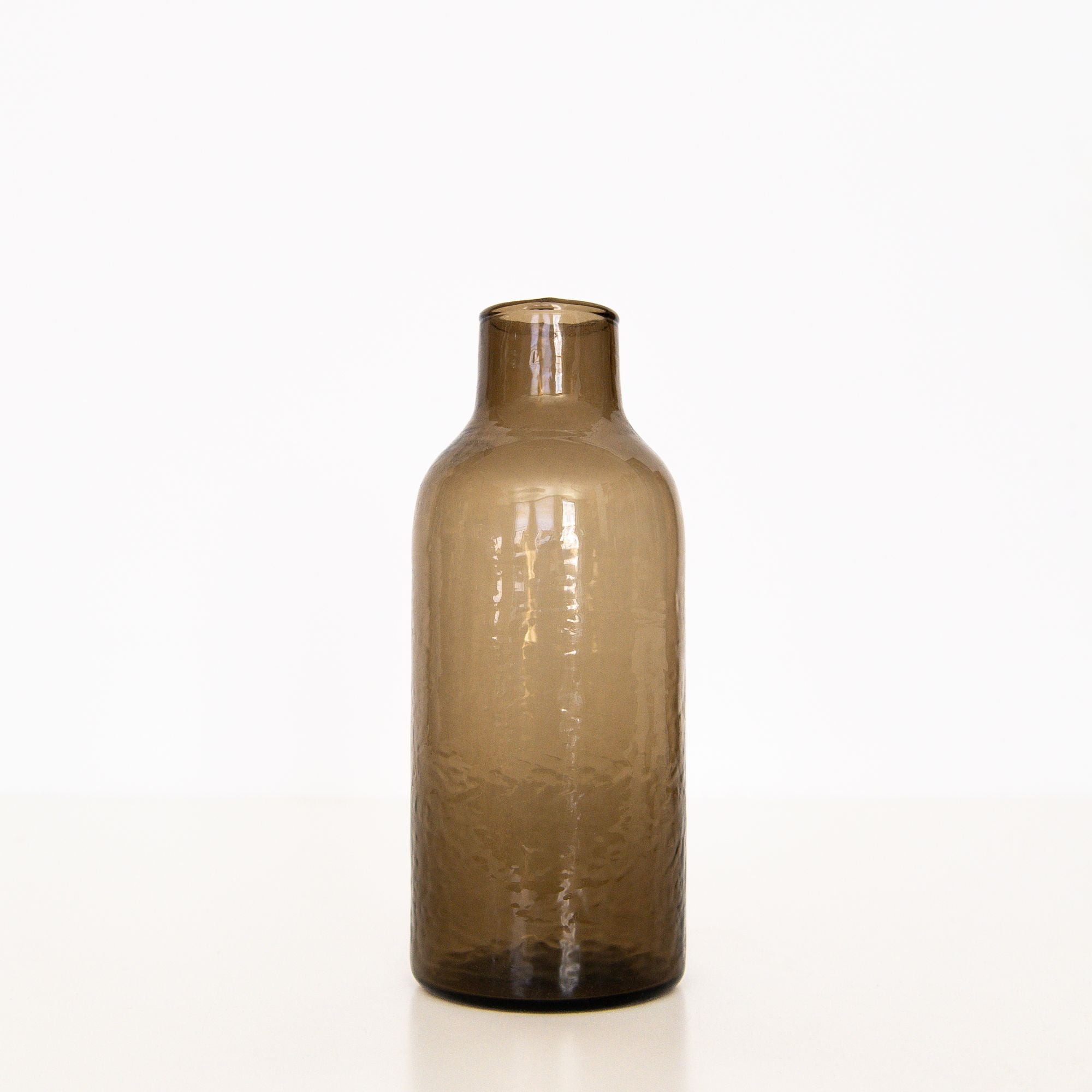 Handblown Hammered Glass Carafe in Smoke, from Creative Women