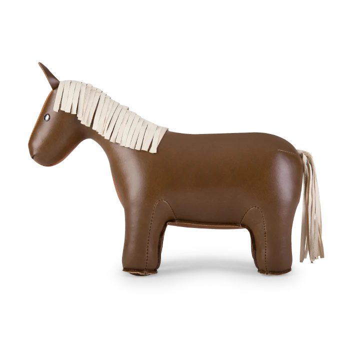 Horse Bookend in Tan and Brown, from Züny