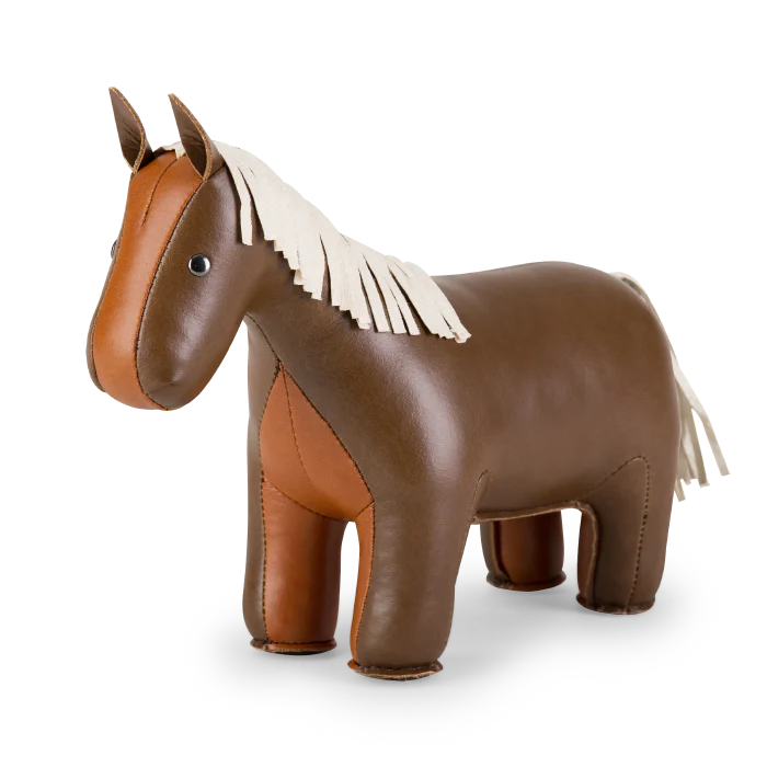 Horse Bookend in Tan and Brown, from Züny