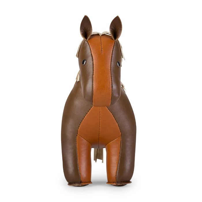 Horse Bookend in Tan and Brown, from Züny