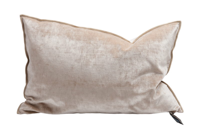 Velvet Pillow 16x24 in Nude, from Maison De Vacances
