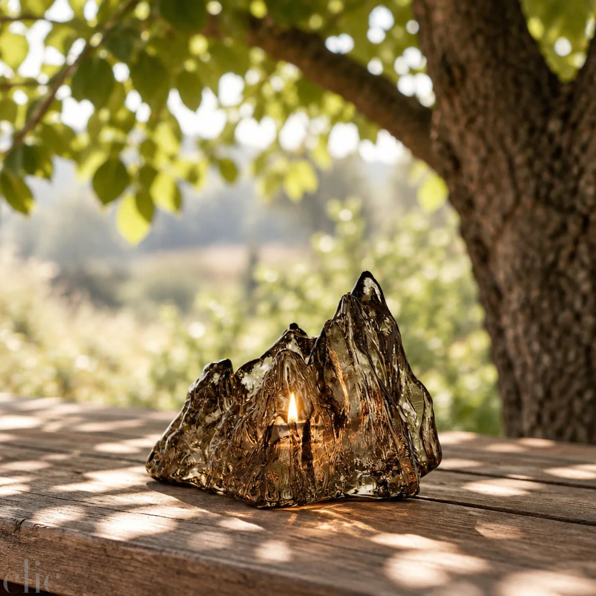 The Rock Votive in Taupe