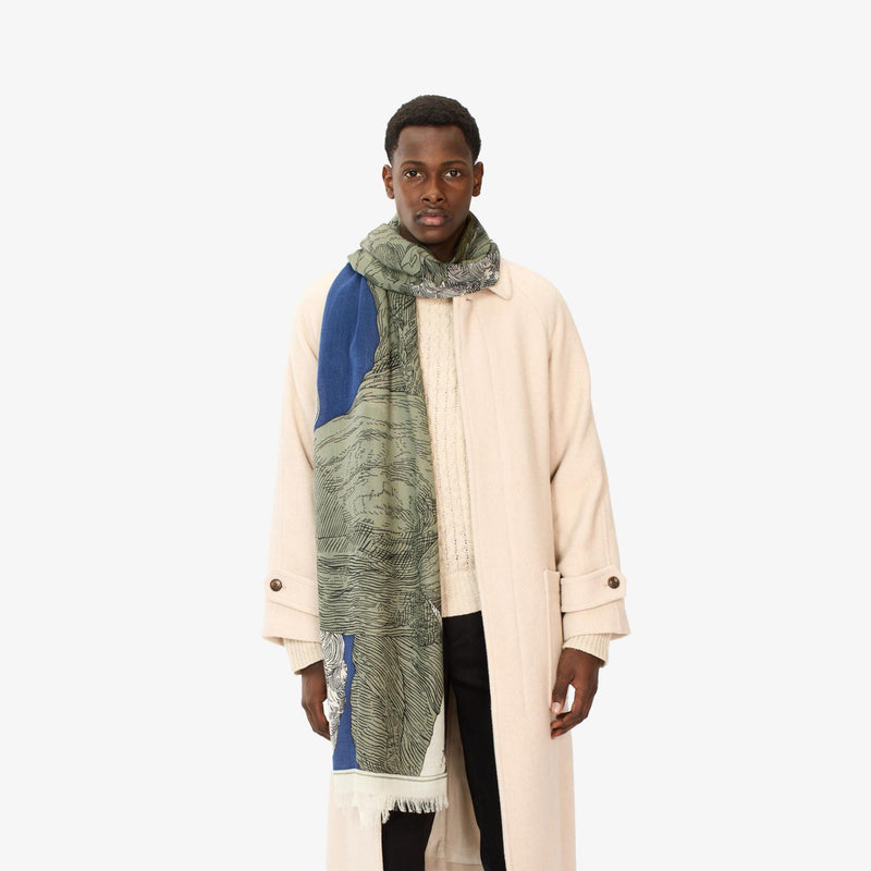 Scarf 70 - Montana in Khaki, from Inoui Editions