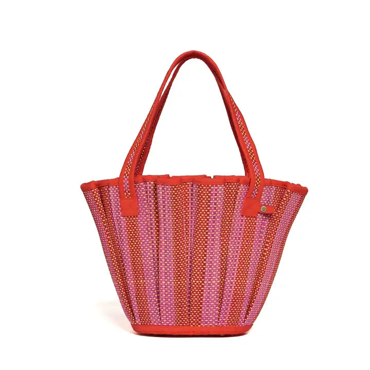Mini Tropez Tote Bag - Love Heart in Tangerine, from Lorna Murray