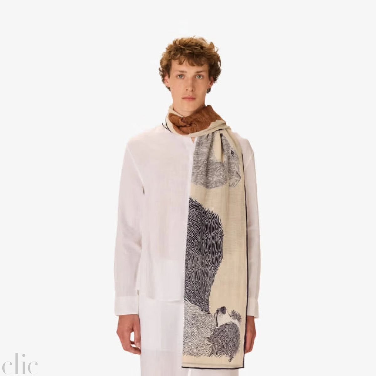 TouTou Scarf in White, from Inoui Editions