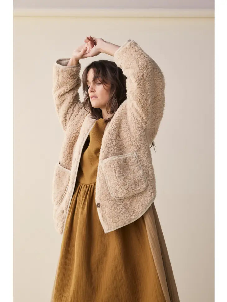Wool Blended Jacket Cardigan, from Amente